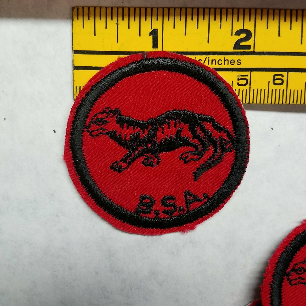 BSA Otter Black Bordered Patches 6-Pieces