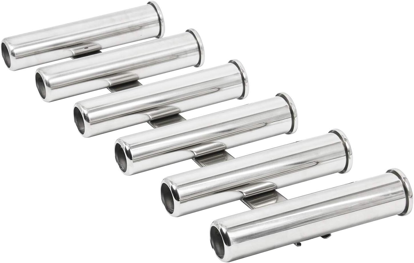 6 Tubes Boat Rod Holder Stainless Steel Boat Fishing Rod Rack for Yacht/Truck RV