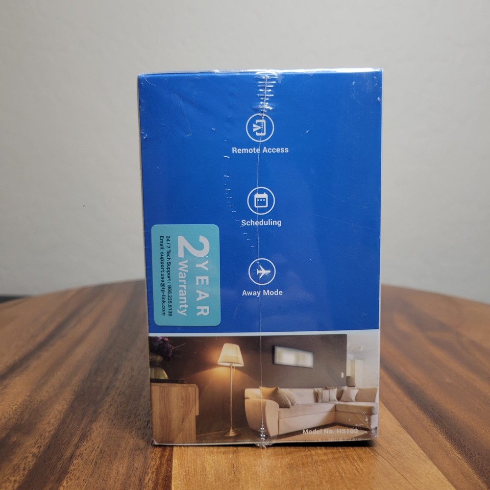 TP-Link HS100 Smart Wi-Fi Plug, 1 Pack White Sealed ~ Remote Access Control