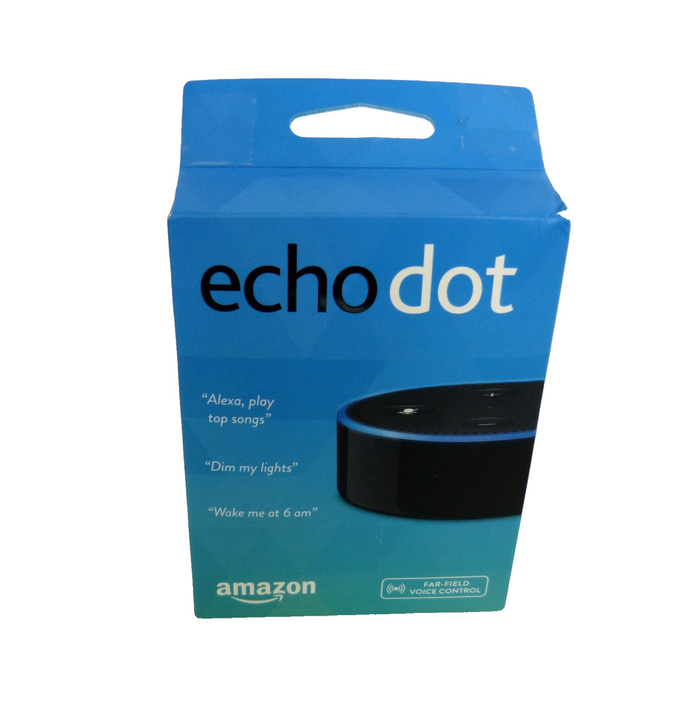 Echo Dot 2nd Generation Smart Speaker Black Alexa Sealed