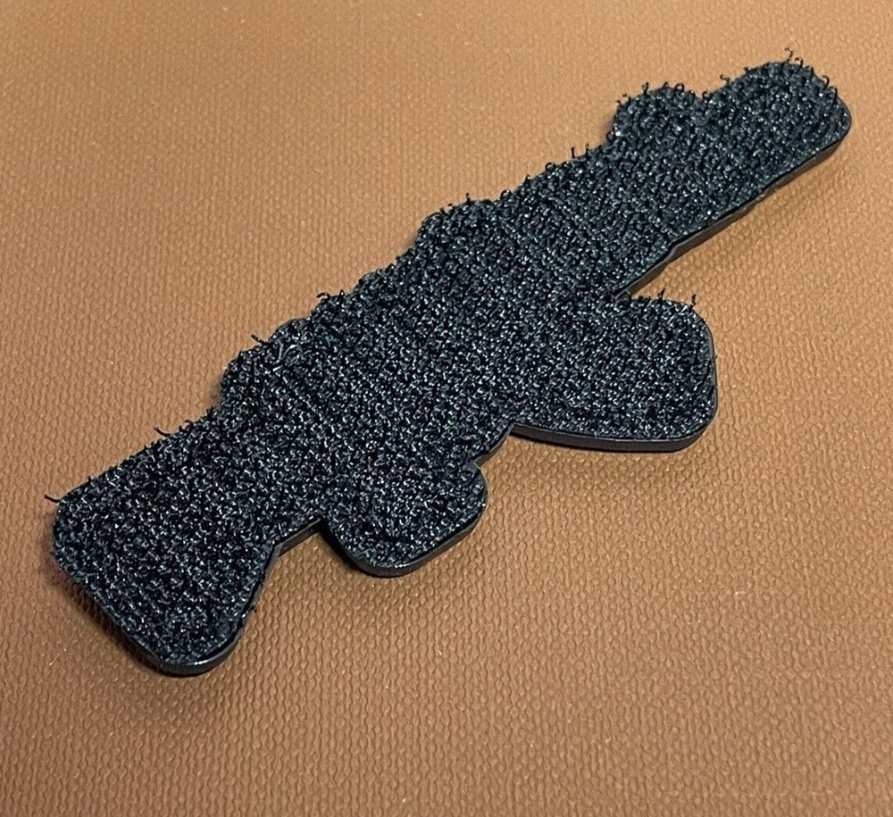 AK47 PVC Gun Patch - Tactical Assault Rifle Morale Patch - Hook and Loop