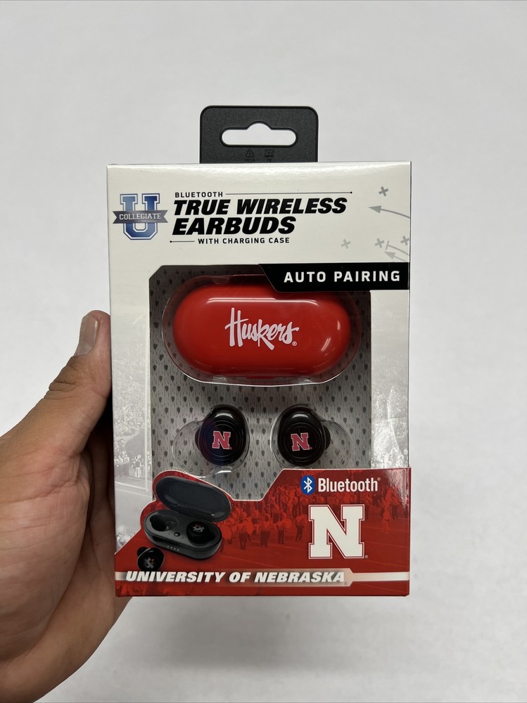 NCAA Nebraska Cornhuskers Bluetooth True Wireless Earbuds