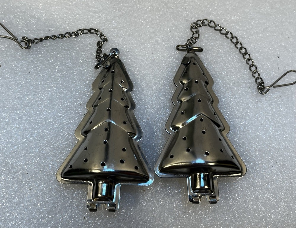 2 Christmas Tree Shaped Tea Infusers
