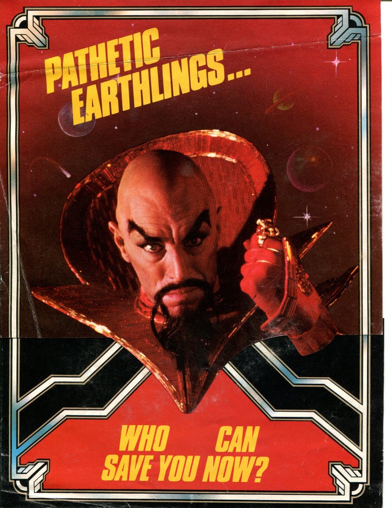 Flash Gordon Bally Pinball Flyer / Brochure/ Ad - Foldout