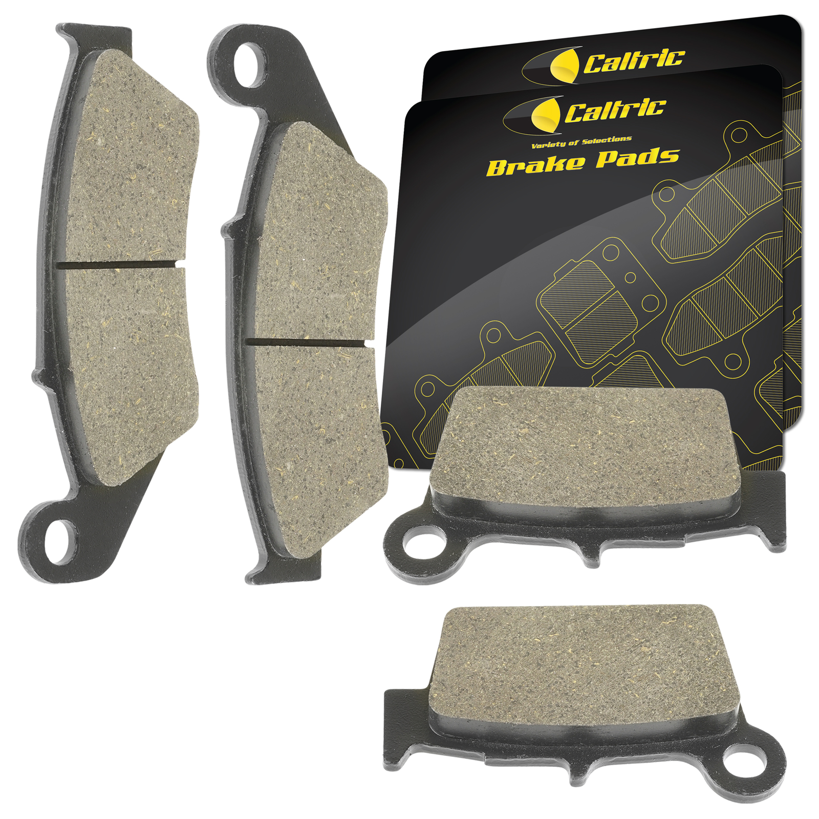 Caltric Front and Rear Brake Pads for Kawasaki KX250F KX 250F 2004-2018