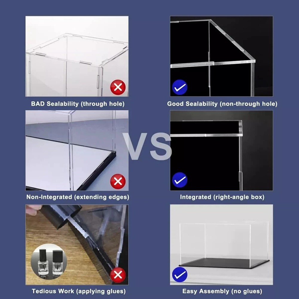 Book Display Case, Acrylic Box for Display, Clear Acrylic Display Cases