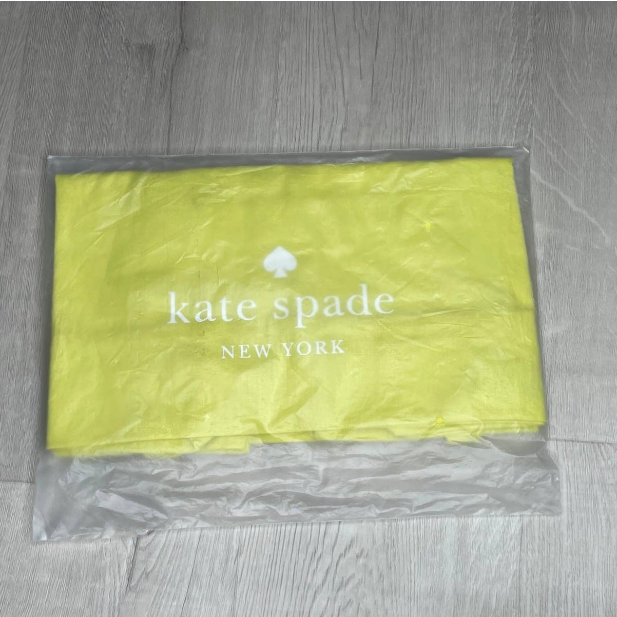 Kate Spade Large Cotton Beach Shop Market Reusable Tote Bag Yellow Foldable