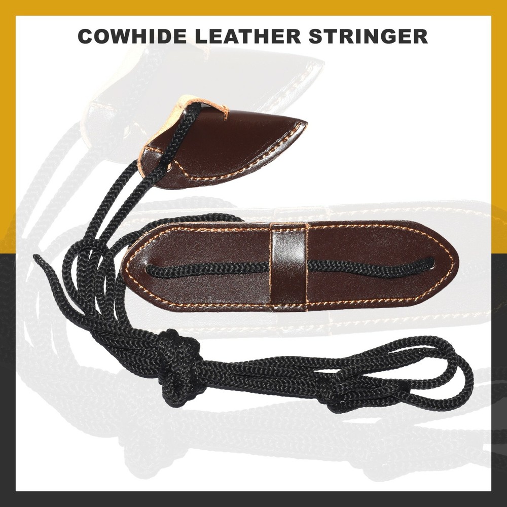Stringer Leather Bow | Archery Bowstring Tool Rope Traditional Long Bow Stringer