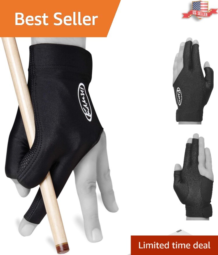 Left Hand QuickDry Billiard Glove - Comfortable & Breathable for Precision Play