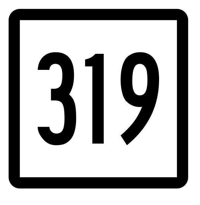Connecticut State Route 319 Sticker Decal