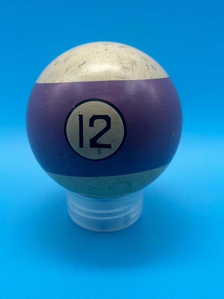 Vintage Billiard Pool Ball - Pool Ball # 12