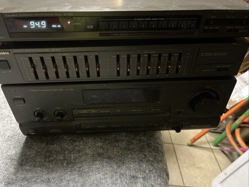 Technics SH-8017 Stereo Graphic Equalizer - CLEANED/TESTED/WORKS GREAT!