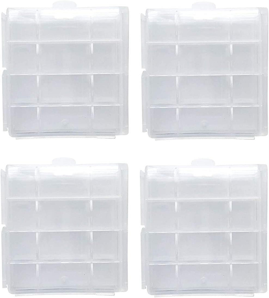Battery Case AA/AAA Battery Holder Container Compact Portable Organizer Storage