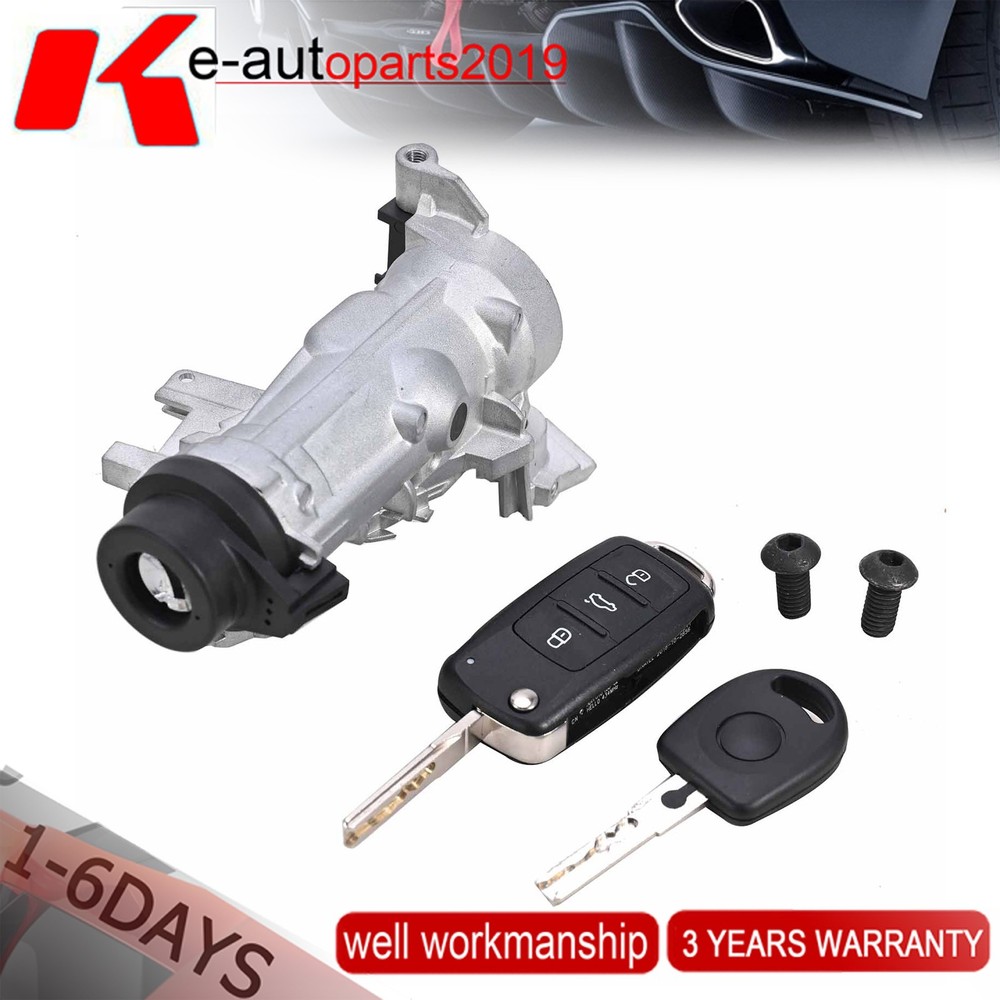 Fits VW Jetta 2006-2018 Ignition Switch Door Lock Cylinder W/Remote Control Key