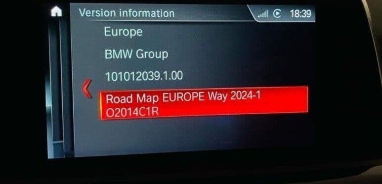 BMW Map update FSC CODE EntryNav2 WAY - ONLY FSC - NO MAP