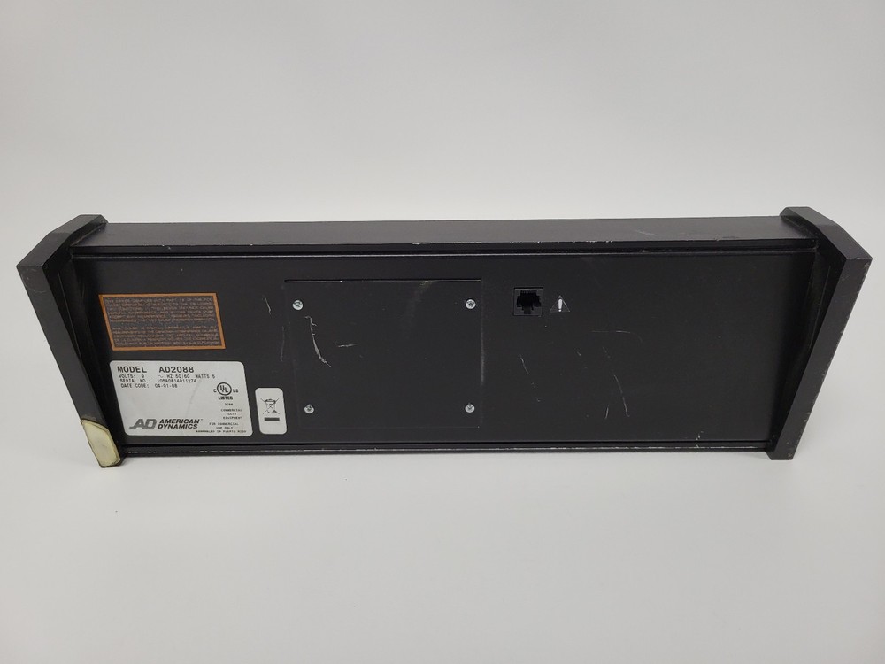 American Dynamics AD2088 Sensormatic CCTV Security Cam Controller Parts Untested