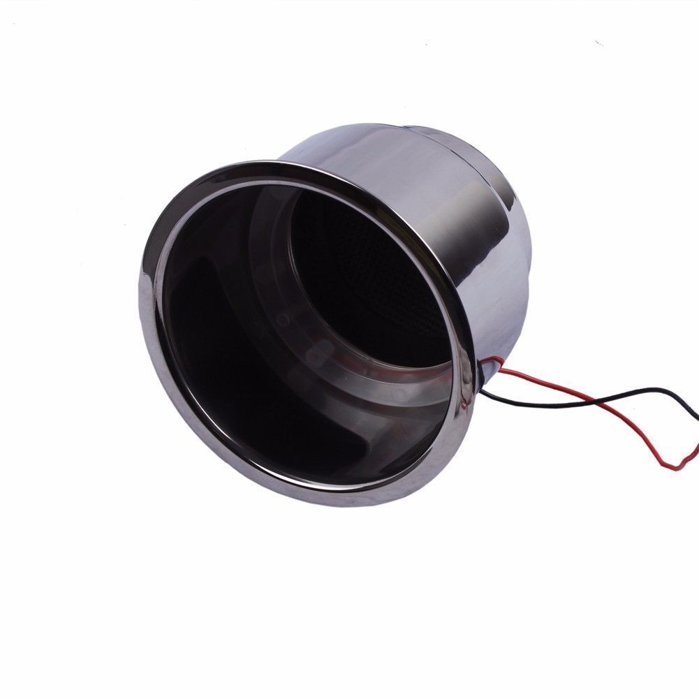2 Pieces Stainless Steel Cup Drink Holder 12V Red LED Light Built-in for Boat/RV