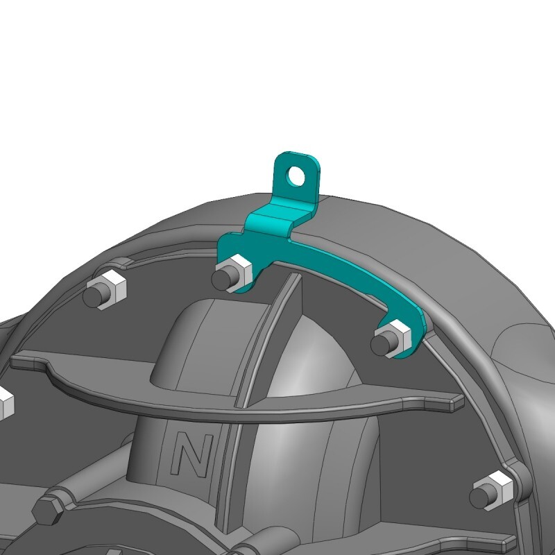 -3 AN BULKHEAD TAB, (FORD HOUSING) SET OF 2 W/ HARDWARE