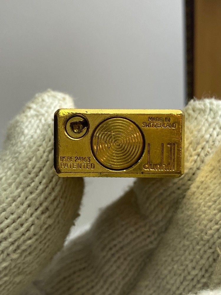 dunhill gold plated lighter