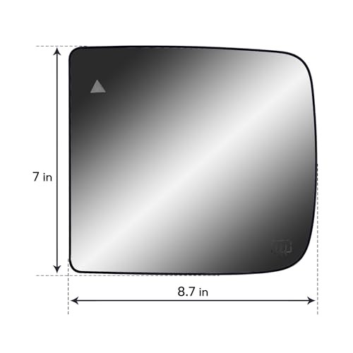 Replacement Driver Left Side Door Towing Mirror Main Big Light Driver (LH) Side