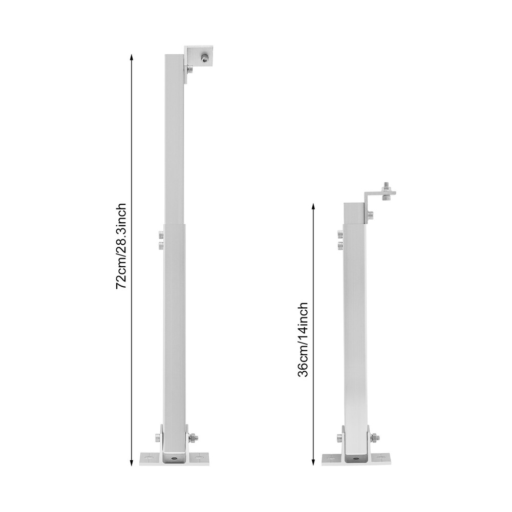 4pcs Universal Mount Brackets Adjustable Solar Panel Mounting Brackets USA