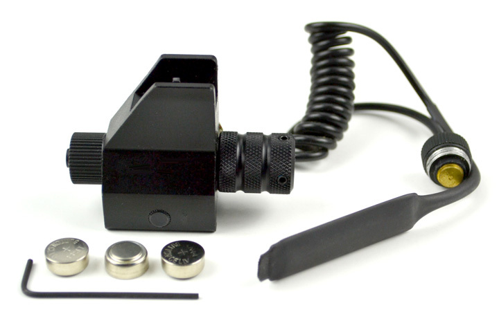 SNIPER Standard Front Sight w/ Red Laser Sight + Remote, Mount @ Handguard Level