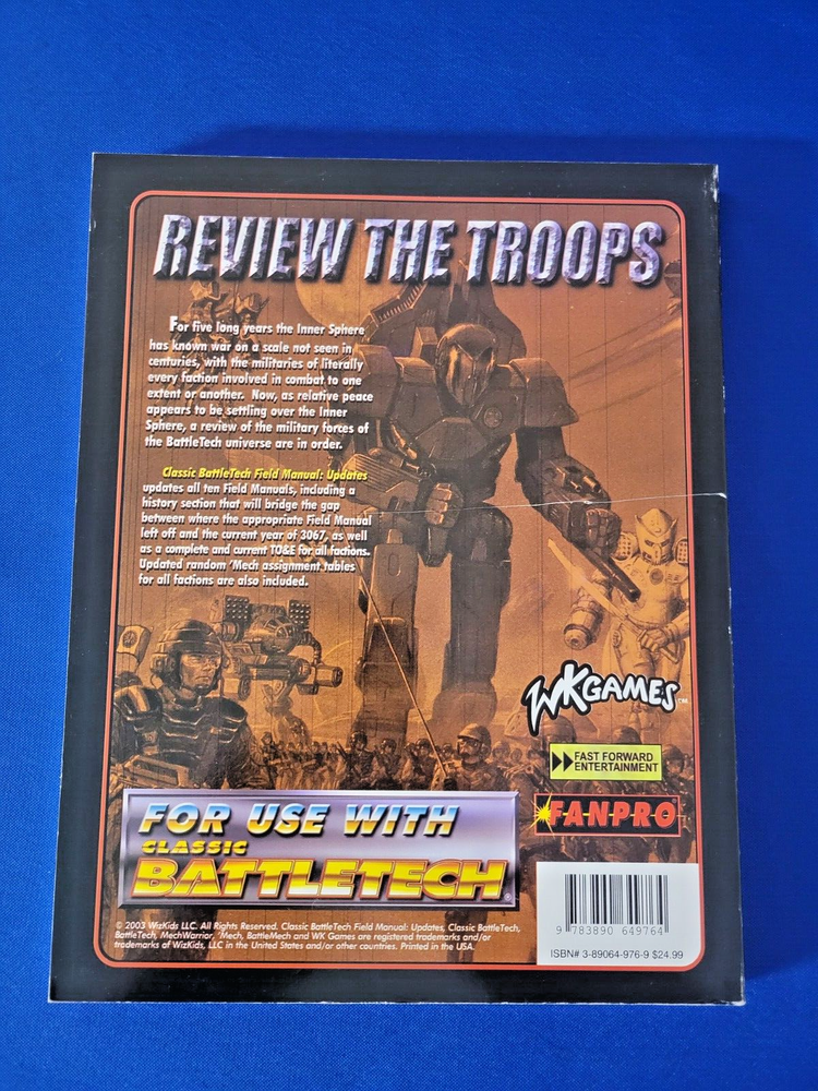 Field Manual Updates - Classic Battletech 10976