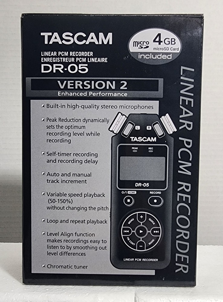 TASCAM LINEAR PCM RECORDER DR-05 (Brand New)