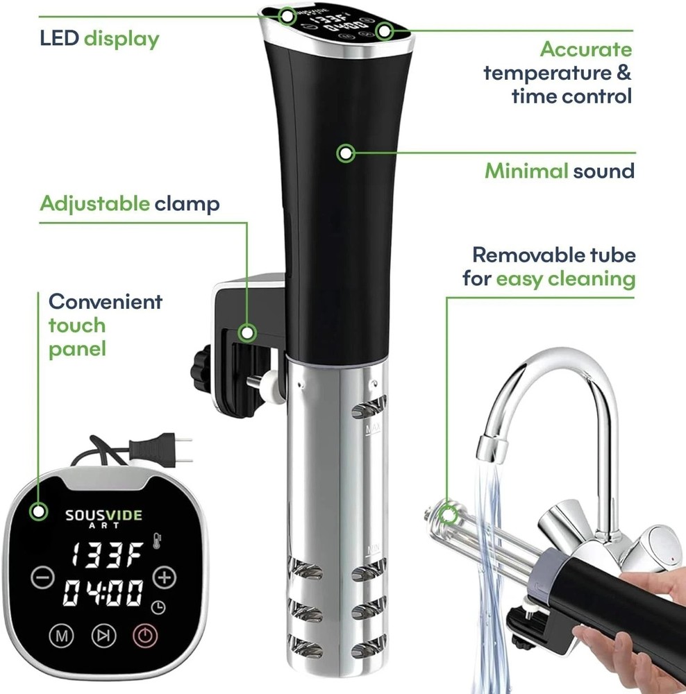 Stainless Steel Sous Vide Machine with Digital Timer for Precision Cooking