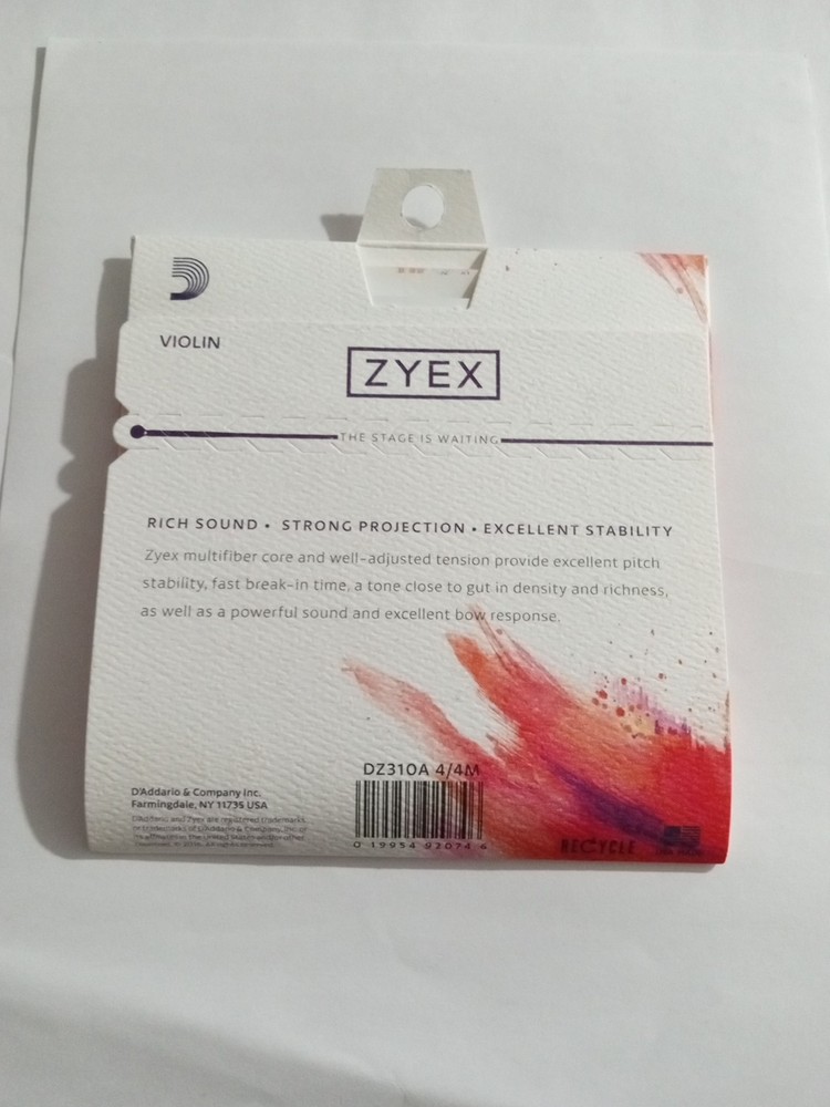 Zyex Violin String Set - Medium DZ310A 4/4M