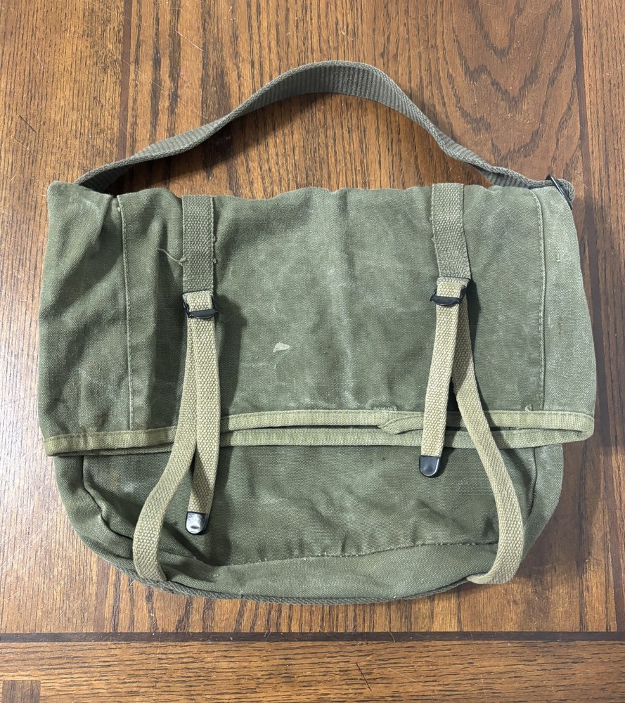 ORIGINAL USMC M1941 LOWER PACK P41 - TRANSITIONAL COLORS - KHAKI & OD GREEN