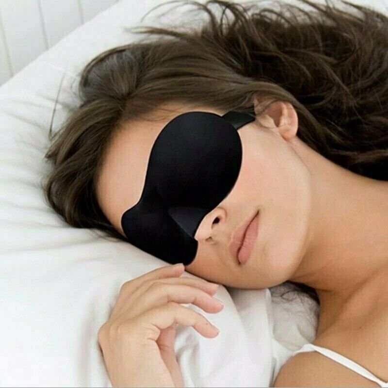 10pcs Travel 3D Eye Mask Sleep Soft Padded Shade Cover Rest Relax Blindfold