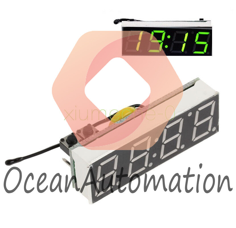 3 in 1 Green LED DS3231SN Digital Clock Temperature Voltage Module Electronic M