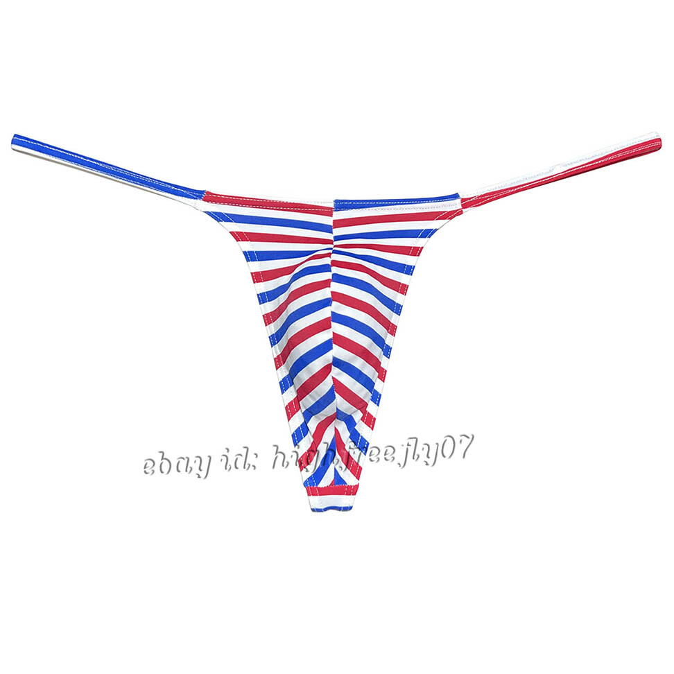 Men Slim Pouch Thong Underwear Strap Bikini Underpants Minimum Coverage G-String
