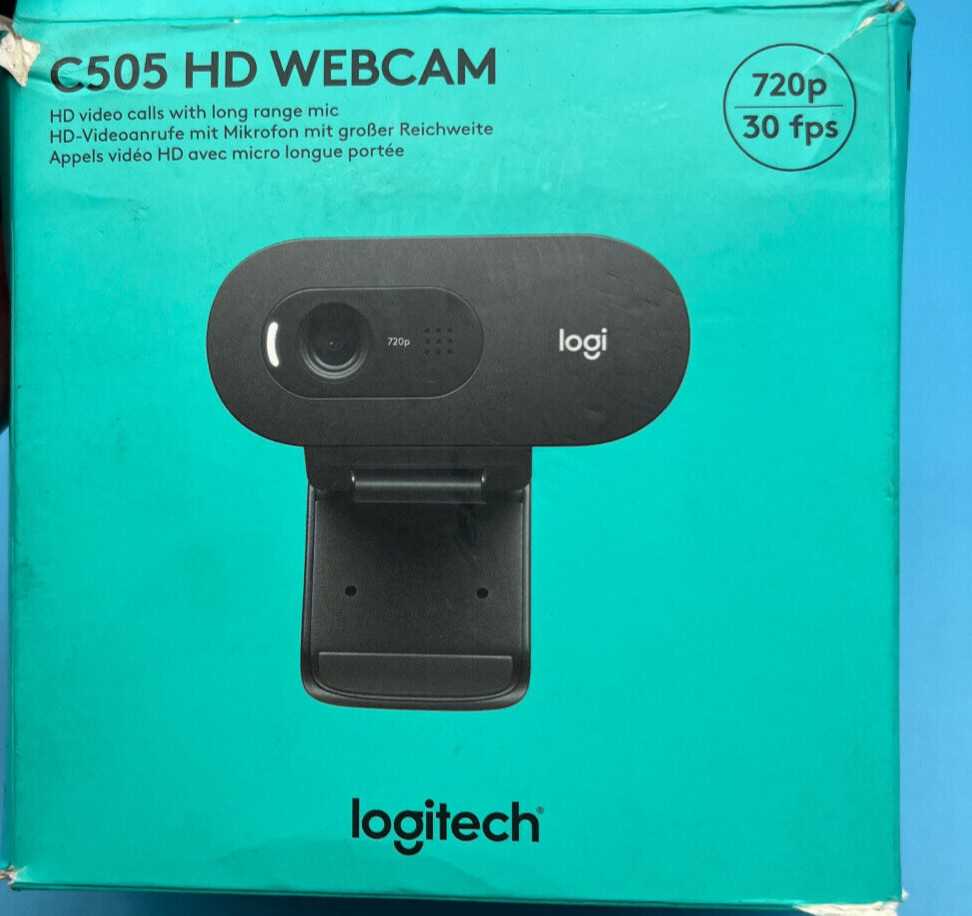 Logitech C505 HD Webcam - 720p HD External USB Camera for Desktop