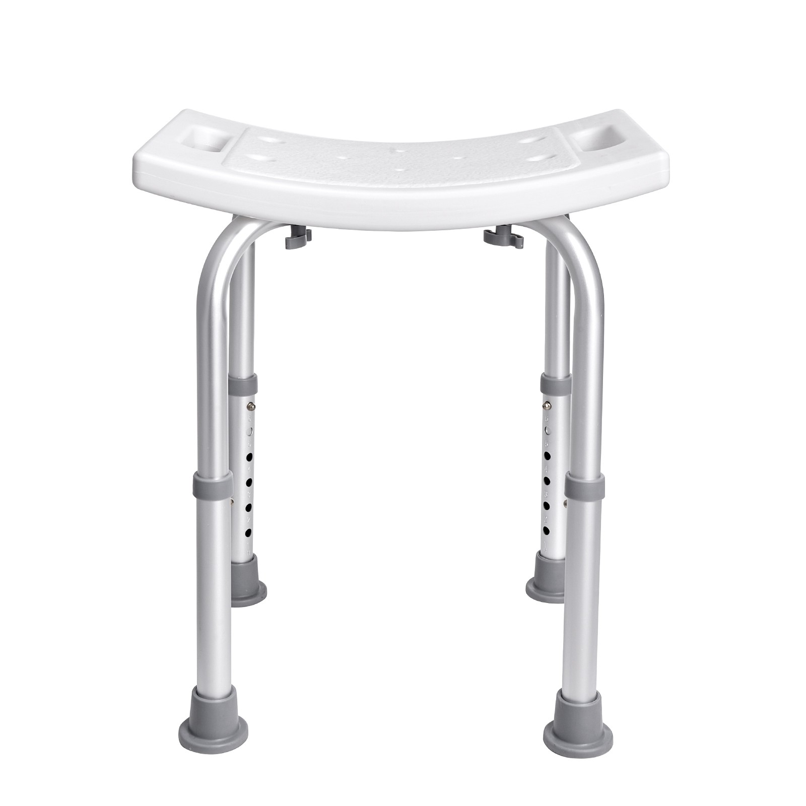 Height Adjustable Shower Chair Seat, Padded Bath Stool Bench
