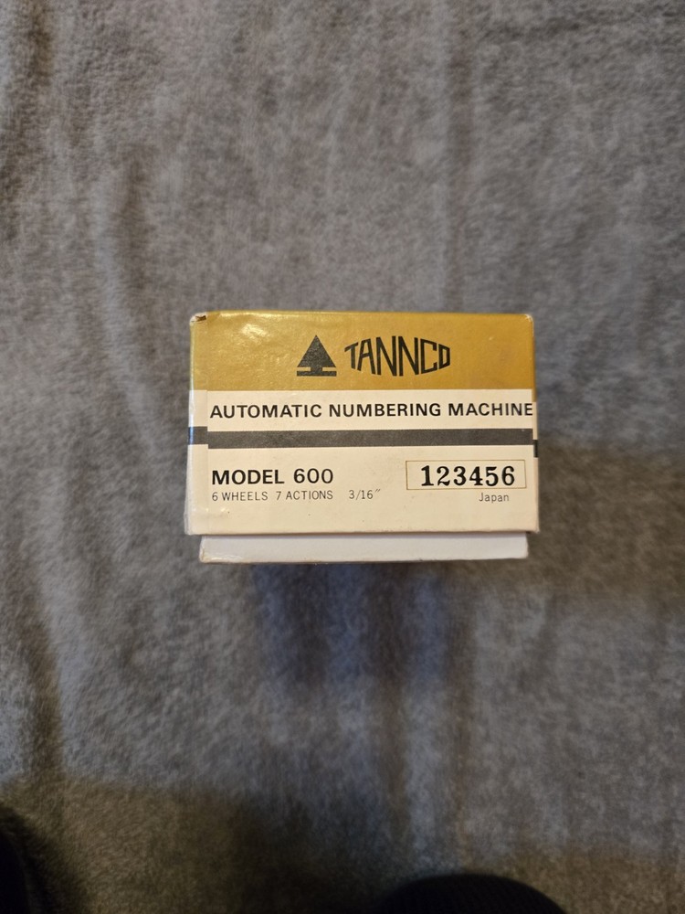 Tannerco Automated Numbering Machine