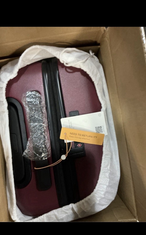 Expandable Small Carry-On Suitcase, Wine