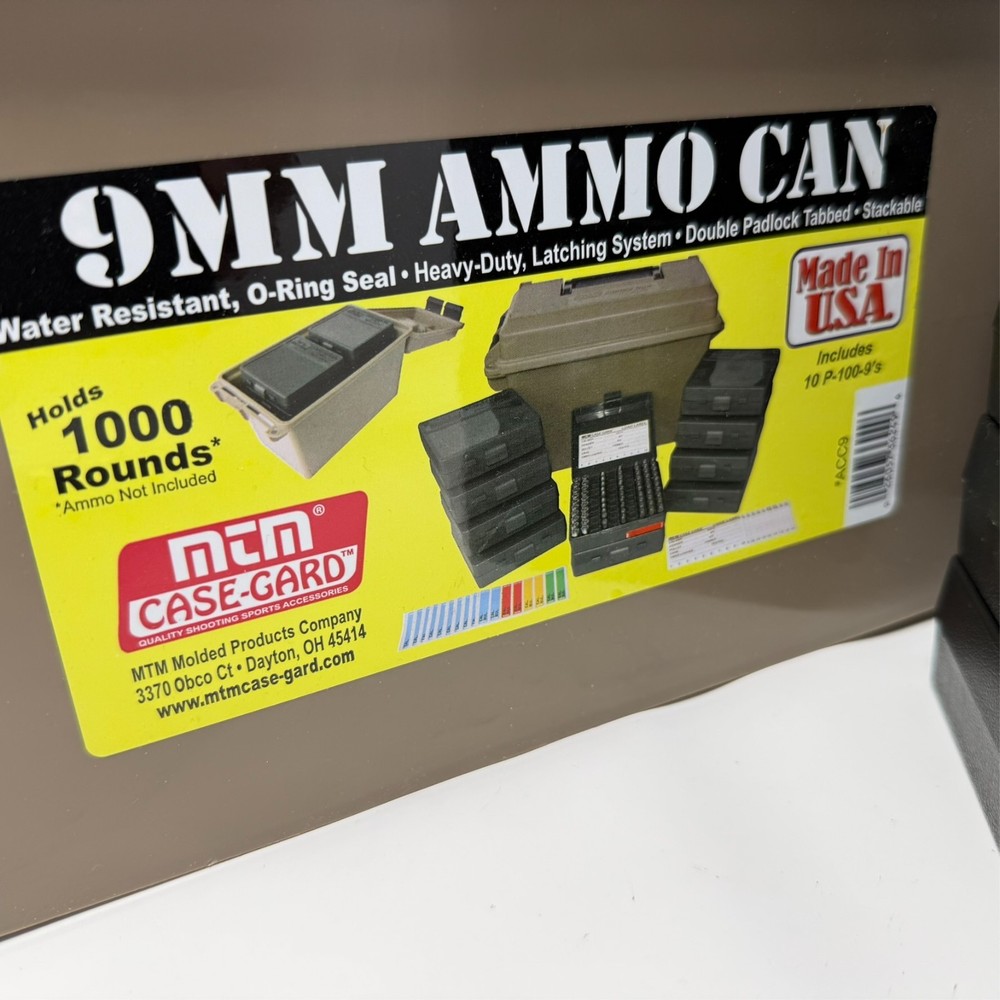 MTM Case-Gard ACC9 - 9mm Ammo Can Combo