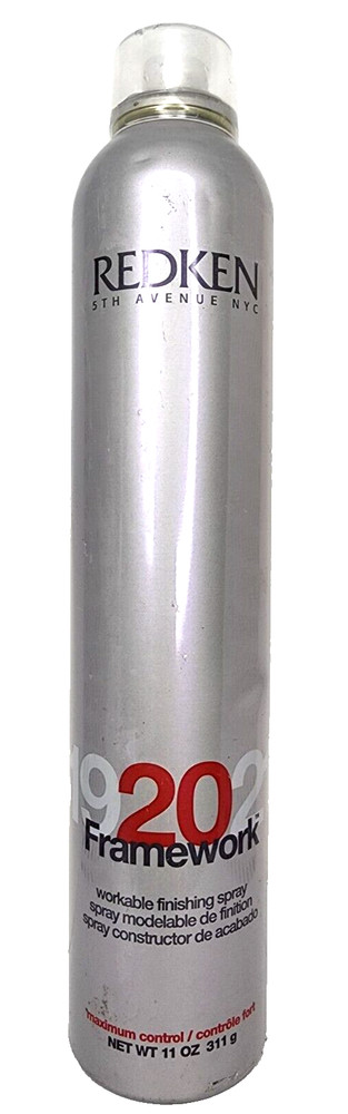 Redken Framework 20 WORKABLE FINISHING SPRAY Maximum Control 11 oz (grey can)