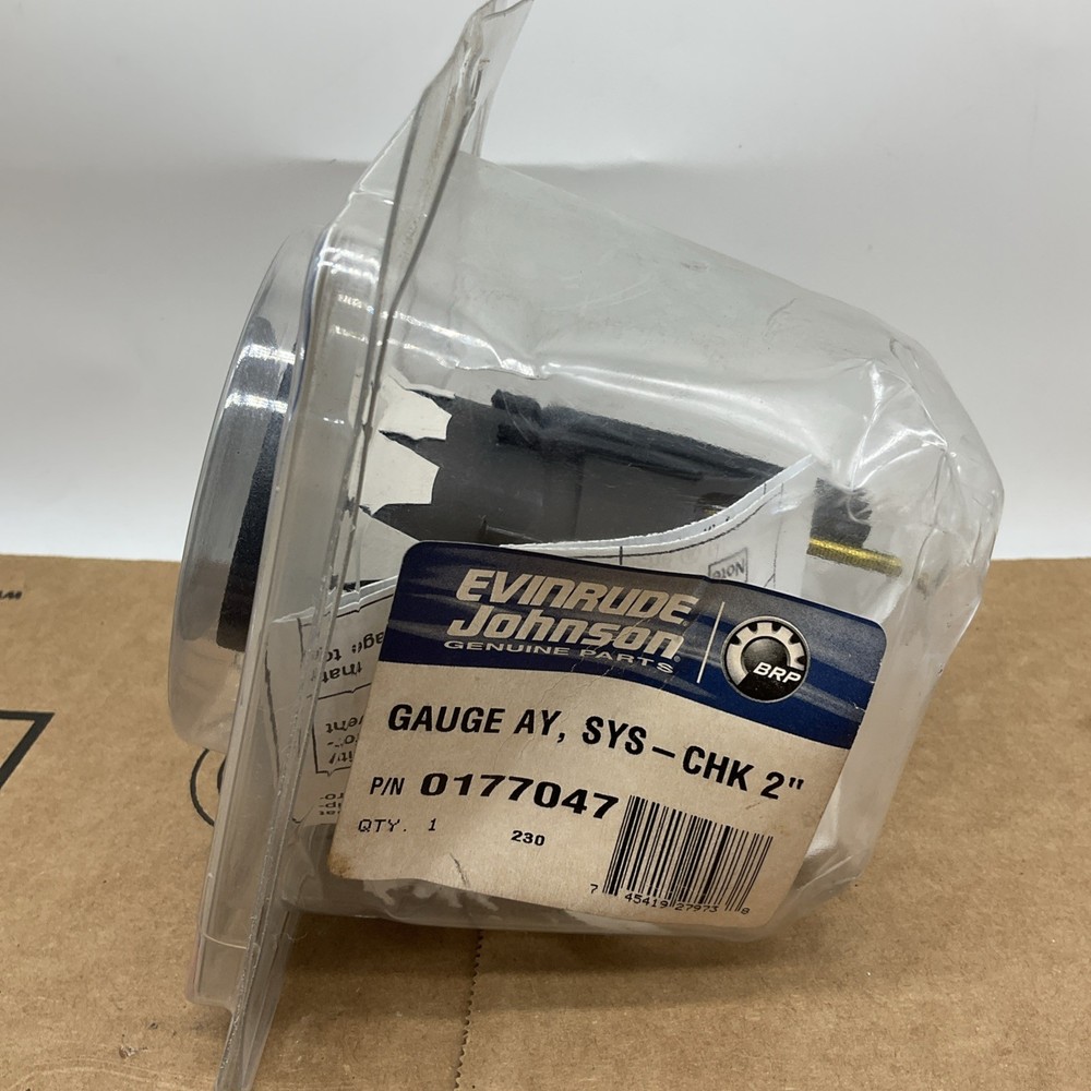 OMC Evinrude Johnson 2" System Check Gauge Part #0177047