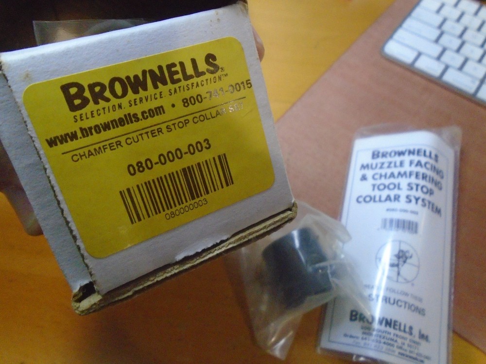 Brownells / Pacific Muzzle Crown Facing Tool Stop Collar Kit - NEW - Gunsmith