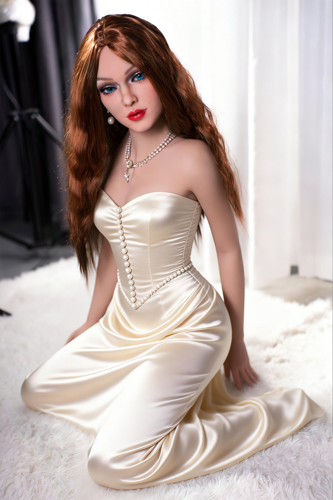 Realistic TPE Sex Doll Gel Breasts Standing Full Body Masturbator Toys for Men