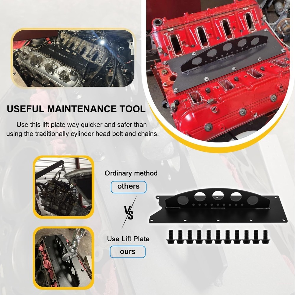Efficient LS Engine Hoist Lift Plate – Stability Designed for Chevy LS Engines