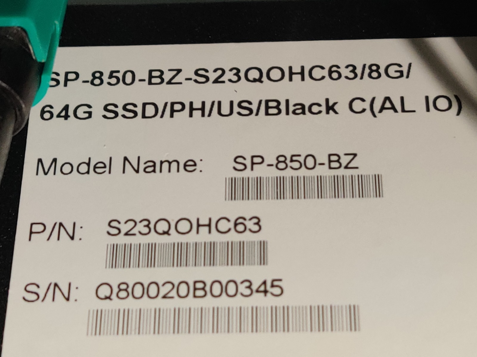 Partner SP-850-BZ -S23QOHC63/POS Touch Terminal Customer Display Win11 Pro 8gb