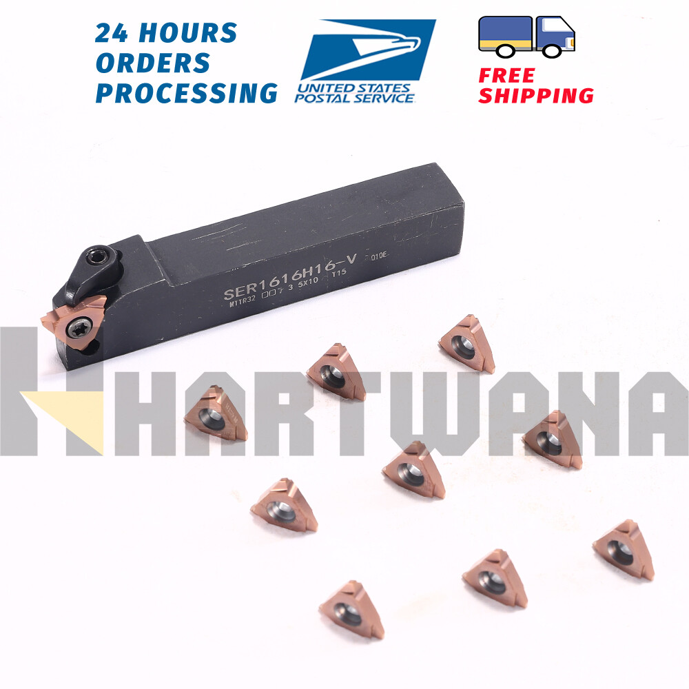Lathe Threading Tool SER1616H16-V 29° 8ACME Indexable Threading Insert
