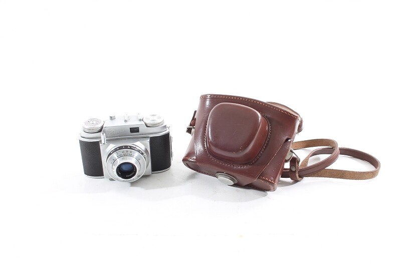 Old Beirette Camera Analog Rangefinder Camera Vintage Camera and Case