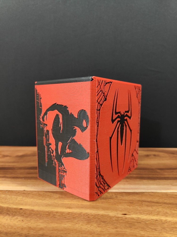 Spiderman themed MTG Deck Box, EDH Commander Card Case