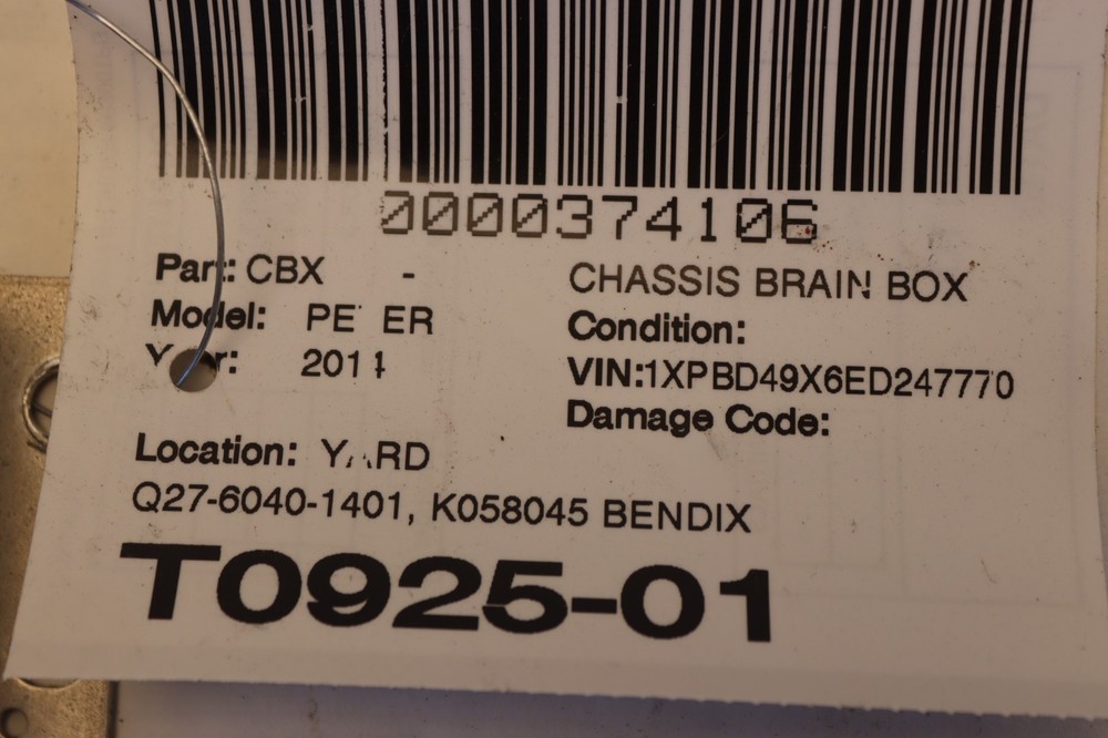 2013-2021 PETERBILT 579 BRAKE BENDIX ABS CONTROL MODULE UNIT K058045 OEM