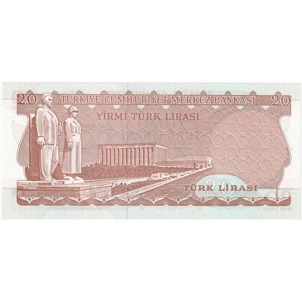 [#1231111] Turkey, 20 Lira, UNC